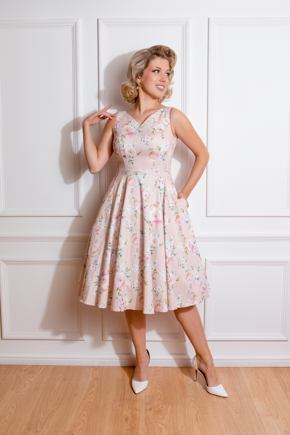 Joan Floral Swing Dress